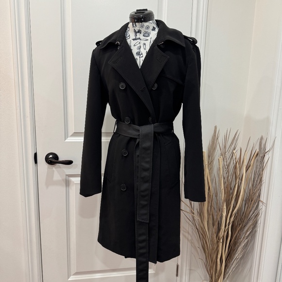 H&M Black Trench Coat - Picture 2 of 5